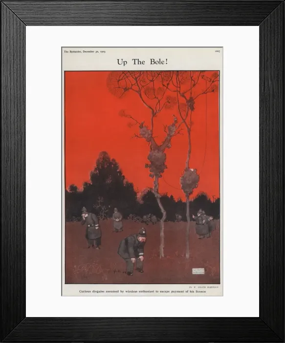 Framed Print : Up the Bole! by William Heath Robinson Framed Print : Up the Bole! by William Heath Robinson