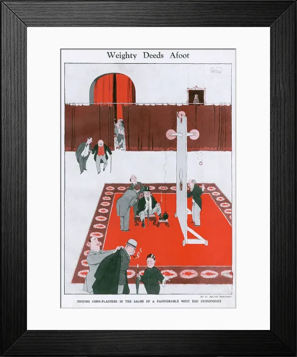 Framed Print : Weighty Deeds Afoot by William Heath Robinson Framed Print : Weighty Deeds Afoot by William Heath Robinson