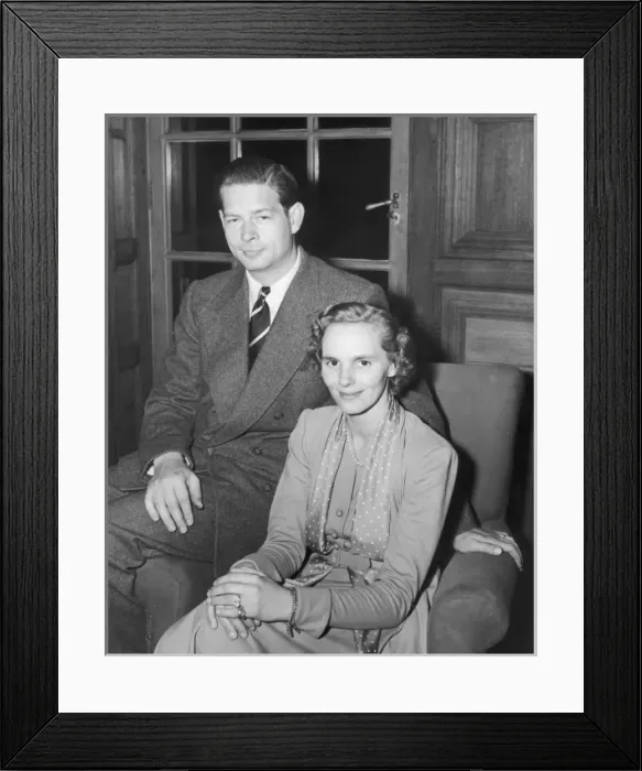 Framed Print : Michael of Rumania and his wife
