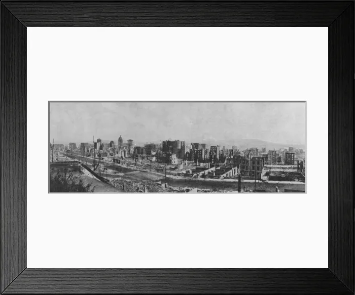 Framed Print : The San Francisco earthquake of April 18, 1906 Framed Print : The San Francisco earthquake of April 18, 1906