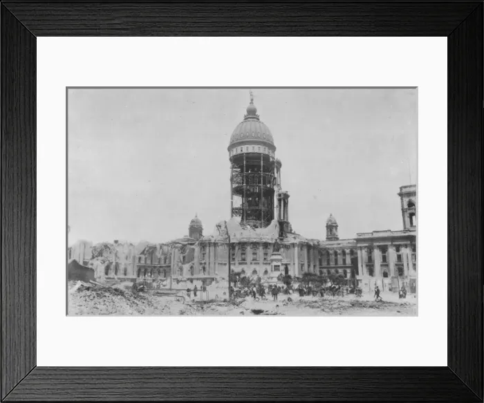 Framed Print : The San Francisco earthquake of April 18, 1906 Framed Print : The San Francisco earthquake of April 18, 1906
