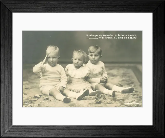 Framed Print : Children of King Alfonso XIII and Queen Ena of Spain Framed Print : Children of King Alfonso XIII and Queen Ena of Spain