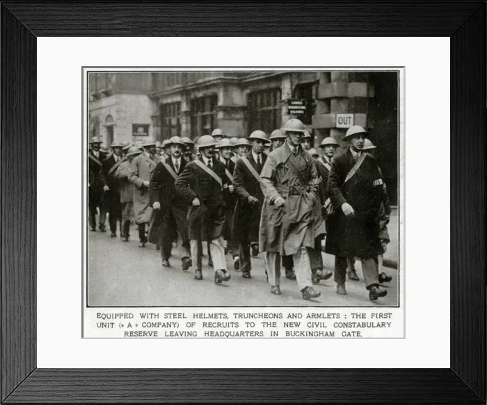 Framed Print : The General Strike - civil constabulary reserve 1926 Framed Print : The General Strike - civil constabulary reserve 1926