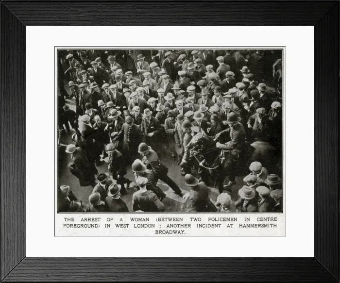 Framed Print : The General Strike - incidents of the Strike 1926 Framed Print : The General Strike - incidents of the Strike 1926