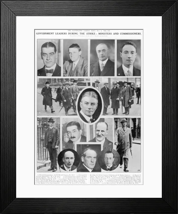 Framed Print : The General Strike - Government leaders Framed Print : The General Strike - Government leaders