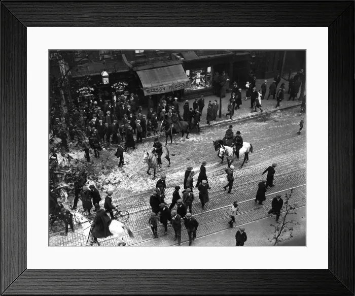 Framed Print : The General Strike - Elephant & Castle Framed Print : The General Strike - Elephant & Castle
