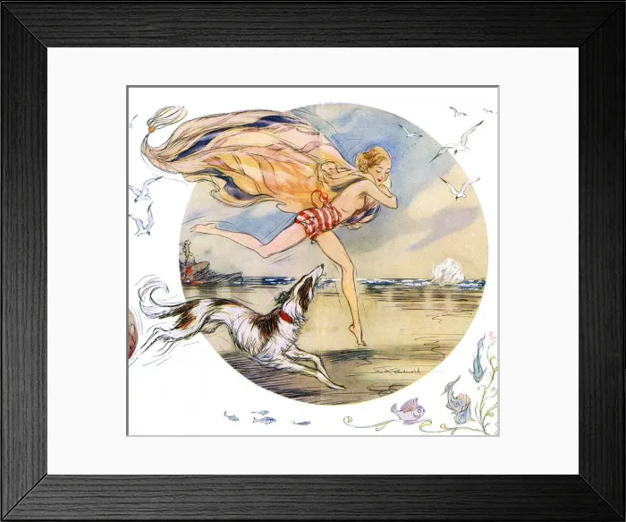 Framed Print : Water Babies In Holiday-Time by A. K. MacDonald Framed Print : Water Babies In Holiday-Time by A. K. MacDonald