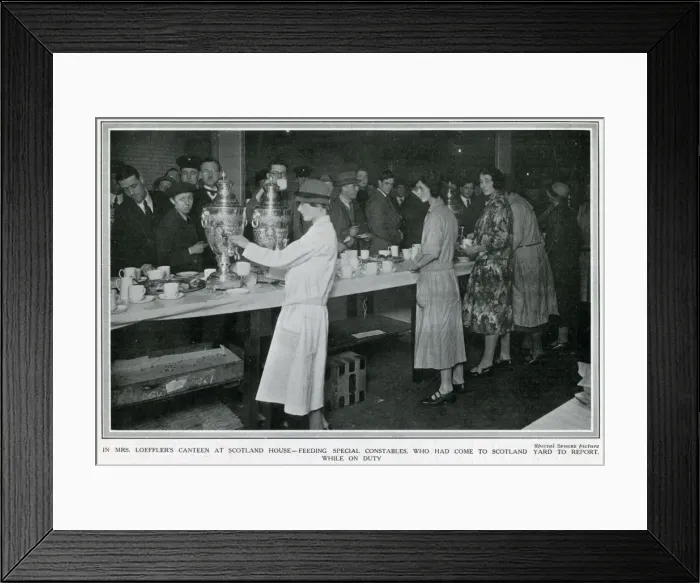 Framed Print : Women helped during the Great Strike 1926 Framed Print : Women helped during the Great Strike 1926
