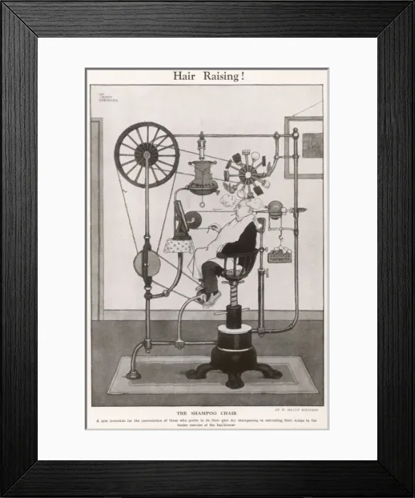 Framed Print : The Shampoo Chair Framed Print : The Shampoo Chair