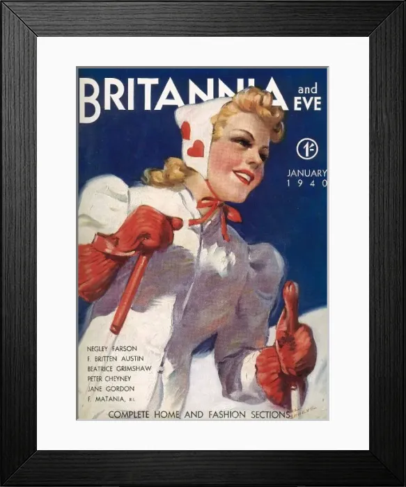 Framed Print : front cover from the Britannia and Eve Framed Print : front cover from the Britannia and Eve