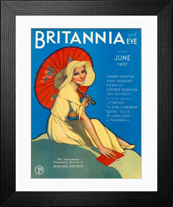 Framed Print : Front cover from the Britannia and Eve Framed Print : Front cover from the Britannia and Eve