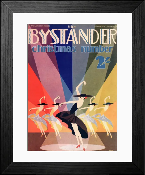 Framed Print : Front cover from the Bystander 1930
