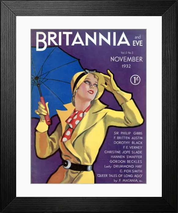 Framed Print : Front cover from the Britannia and Eve Framed Print : Front cover from the Britannia and Eve