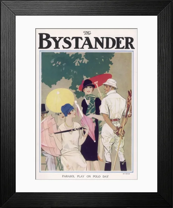 Framed Print : POLO DAY. Young attractive women chatting to a player at a polo event Framed Print : POLO DAY. Young attractive women chatting to a player at a polo event