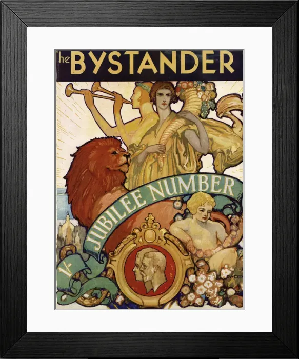 Framed Print : Front cover from the Bystander - Jubilee Number Framed Print : Front cover from the Bystander - Jubilee Number