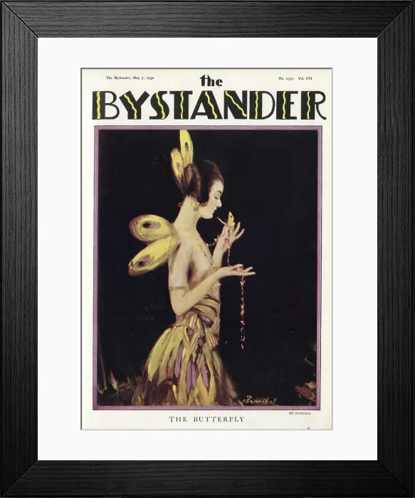 Framed Print : Front cover from the Bystander