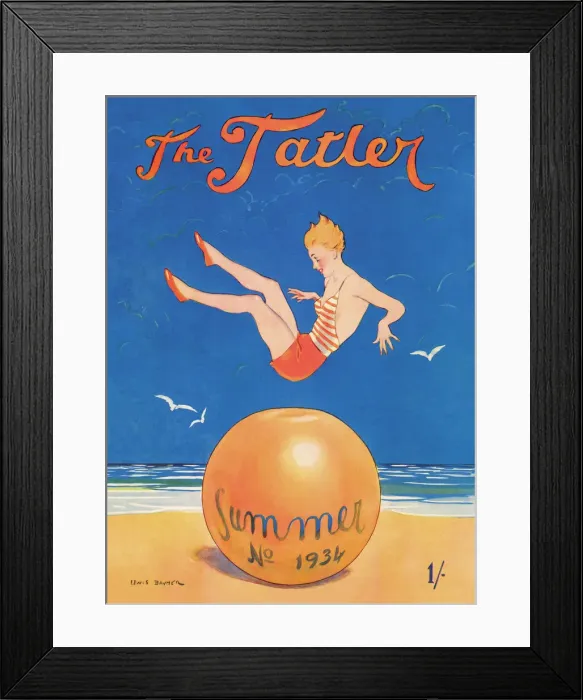 Framed Print : Front cover from The Tatler