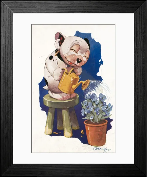 Framed Print : Forget me-not by G. E Studdy Framed Print : Forget me-not by G. E Studdy