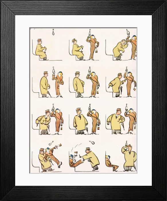 Framed Print : Oh; but I insist! by Fougasse Framed Print : Oh; but I insist! by Fougasse
