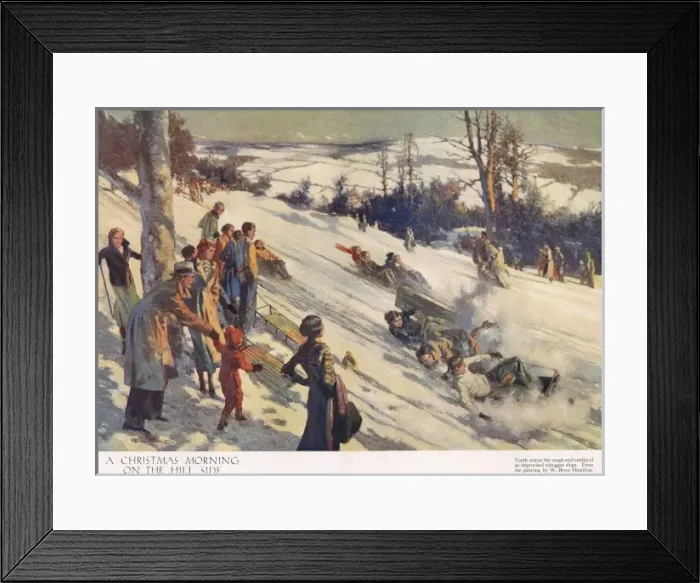 Framed Print : A Christmas Morning On The Hill Side, by W. Bryce Hamilton Framed Print : A Christmas Morning On The Hill Side, by W. Bryce Hamilton