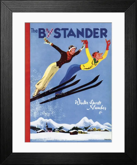 Framed Print : The Bystander Winter Sports Number Framed Print : The Bystander Winter Sports Number