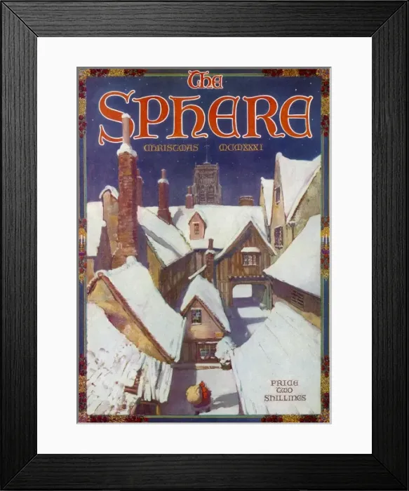 Framed Print : The Sphere Christmas Number 1931 Framed Print : The Sphere Christmas Number 1931