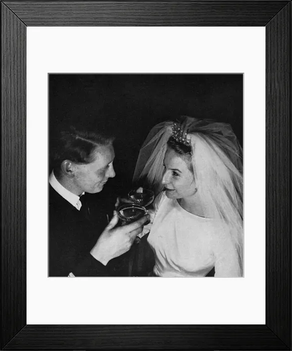 Framed Print : Wedding of Lt. Micheal Milne-Home and Penelope Coulter Framed Print : Wedding of Lt. Micheal Milne-Home and Penelope Coulter