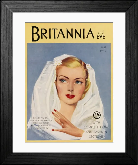 Framed Print : Britannia and Eve front cover Framed Print : Britannia and Eve front cover