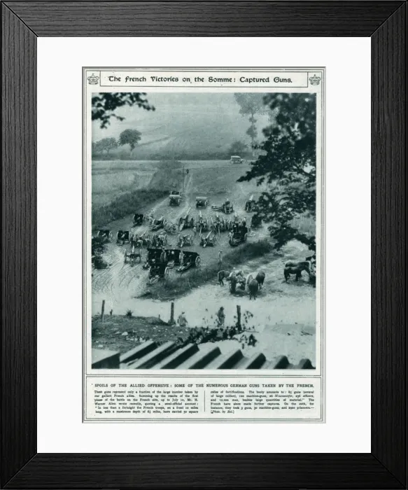 Framed Print : Captured German artillery Framed Print : Captured German artillery