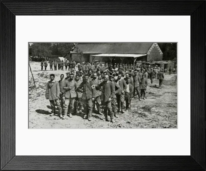 Framed Print : German Prisoners of War 1916 Framed Print : German Prisoners of War 1916