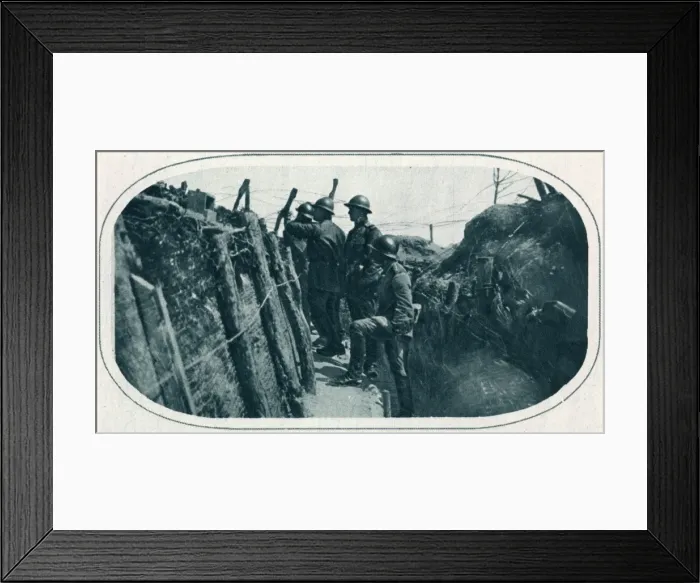 Framed Print : Russian trenches on the French Front 1916 Framed Print : Russian trenches on the French Front 1916
