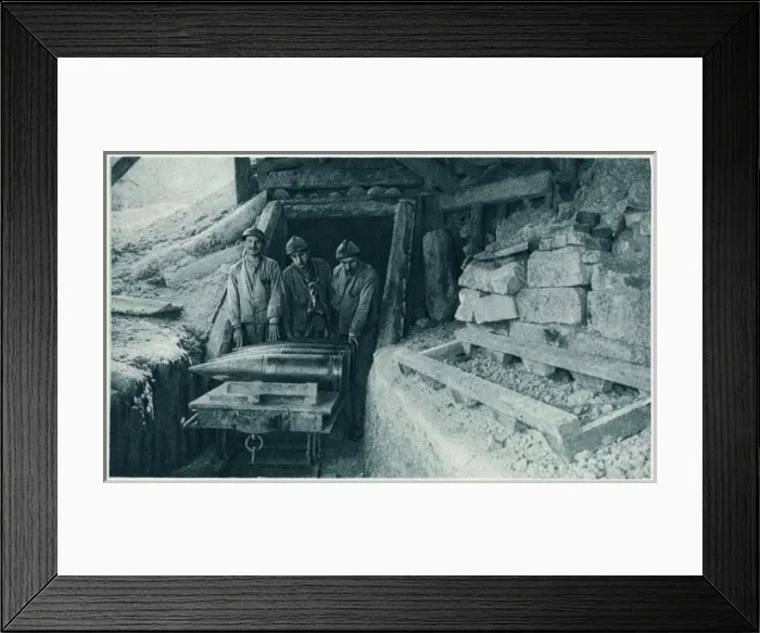 Framed Print : On the Somme Battlefield, with the French 1916