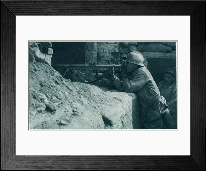 Framed Print : On the Somme Battlefield, with the French