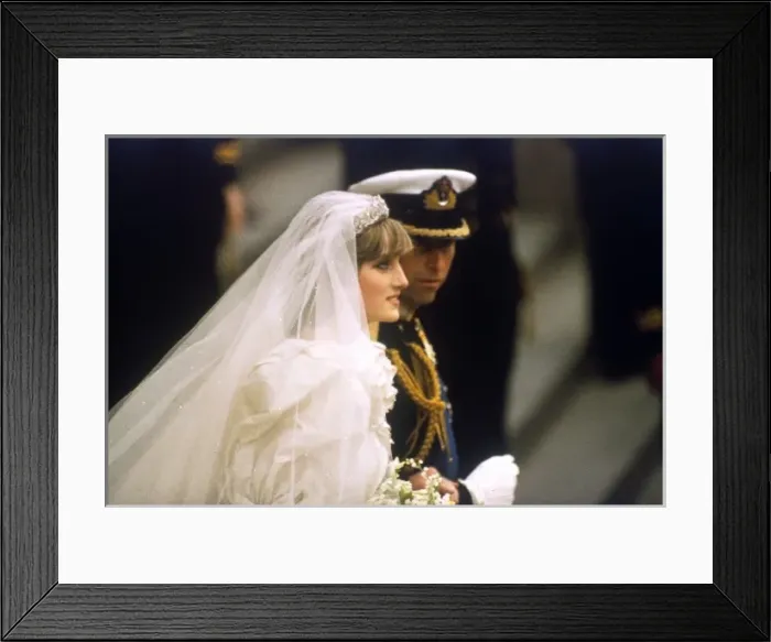 Framed Print : Wedding of Prince Charles and Lady Diana Spencer