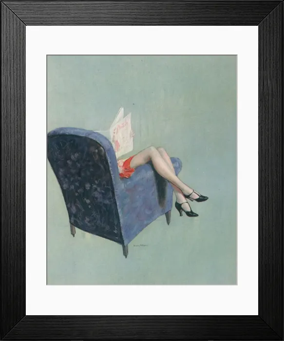 Framed Print : Reading With Understanding; Or, A Leg-ible Article, by Bevan Framed Print : Reading With Understanding; Or, A Leg-ible Article, by Bevan