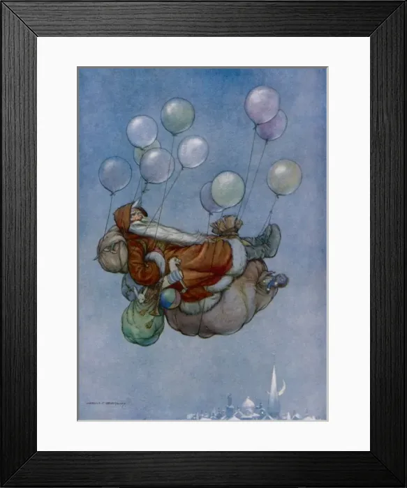 Framed Print : How Father Christmas came to earth Framed Print : How Father Christmas came to earth