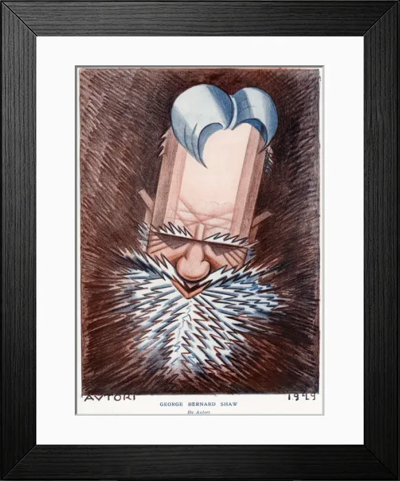 Framed Print : George Bernard Shaw Framed Print : George Bernard Shaw