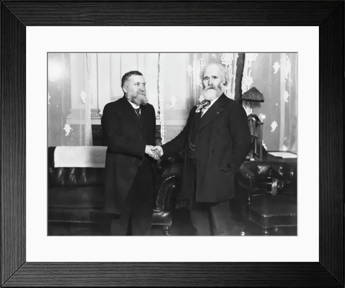 Framed Print : James Keir Hardie and Jean Jaures Framed Print : James Keir Hardie and Jean Jaures