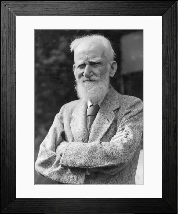 Framed Print : A portrait of George Bernard Shaw Framed Print : A portrait of George Bernard Shaw
