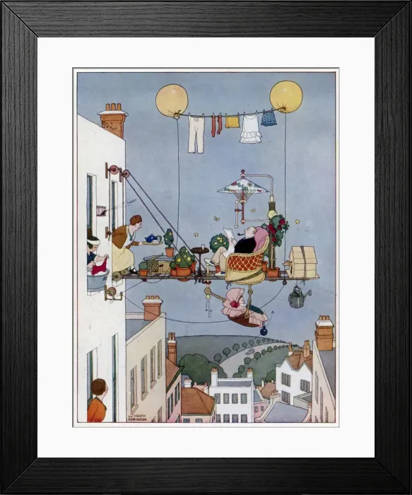 Framed Print : An Ideal Home No. II. The Folding Garden Framed Print : An Ideal Home No. II. The Folding Garden
