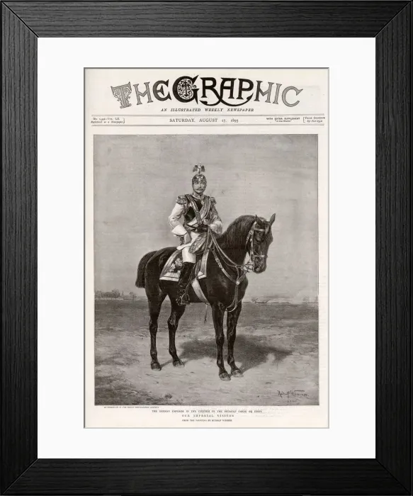 Framed Print : Graphic Front Cover 1895 Our Imperial Visitor Framed Print : Graphic Front Cover 1895 Our Imperial Visitor