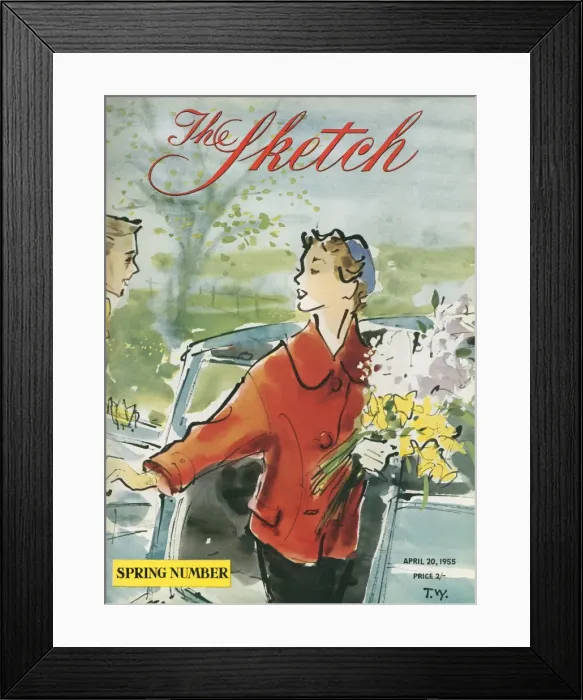 Framed Print : The Sketch, Spring Number 1955 Framed Print : The Sketch, Spring Number 1955