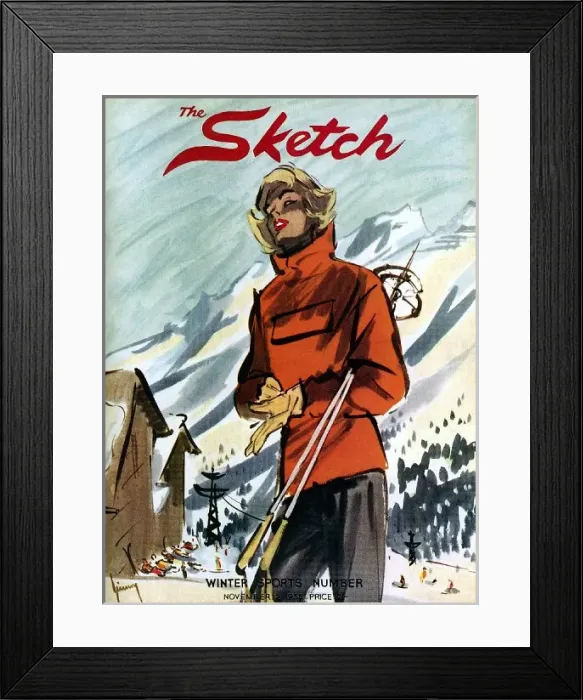 Framed Print : The Sketch Front Cover, Winter 1955 Framed Print : The Sketch Front Cover, Winter 1955