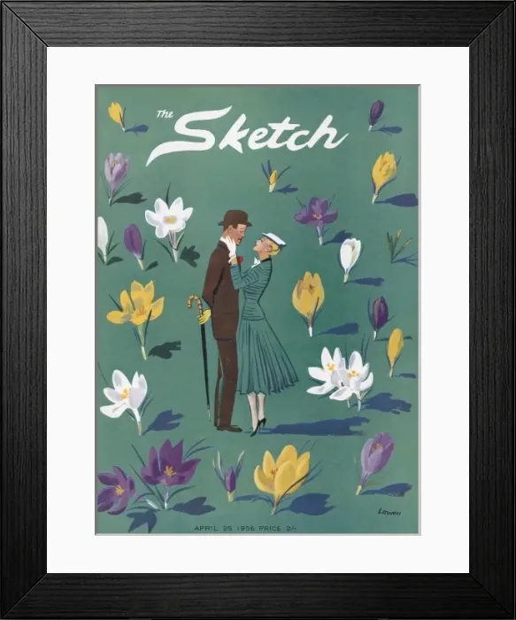 Framed Print : The Sketch, April 1956 Framed Print : The Sketch, April 1956