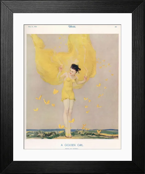 Framed Print : A Golden Girl by Barribal