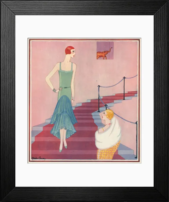 Framed Print : A gown for winter festivities, by Gordon Conway Framed Print : A gown for winter festivities, by Gordon Conway
