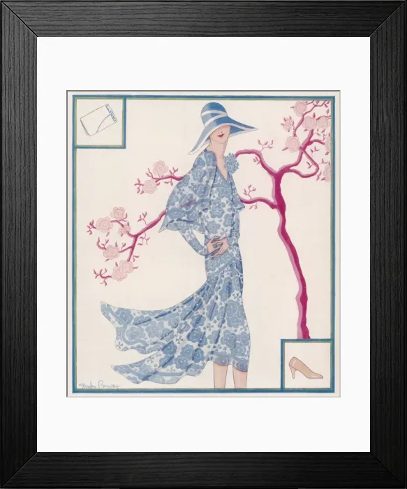 Framed Print : A Tatler Fashion by Gordon Conway