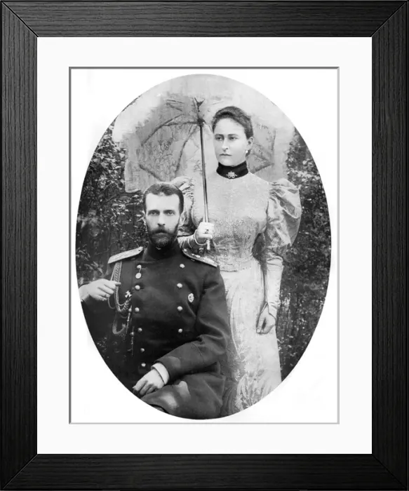 Framed Print : The Grand Duke Sergius of Russia with his wife Princess Eliz