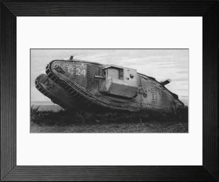 Framed Print : Amoured tank in action Framed Print : Amoured tank in action