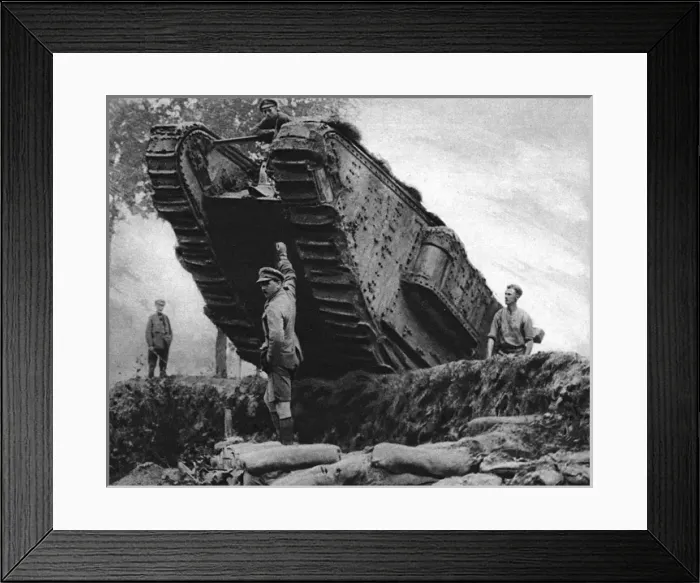 Framed Print : Amoured tank in action Framed Print : Amoured tank in action
